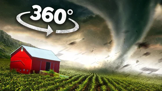 VR 360 TORNADO AND STORM SURVIVAL - Natural Disaster Up-close 360 video