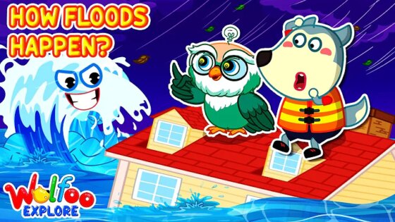 NEW Wolfoo Explore Why do Flood Happen? Natural Disasters Wolfoo Channel Kids Cartoon
