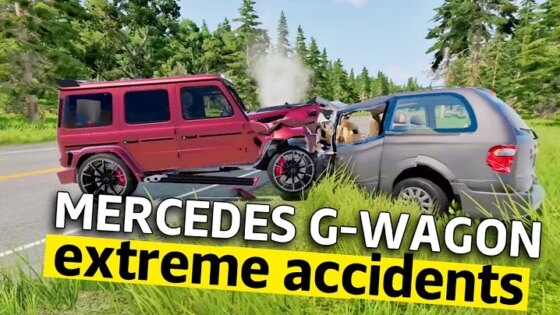 MERCEDES G-WAGON Car Accidents Vr Game Drive BeamNG Oculus Quest 3