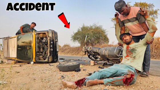 Helppppppp…….! My Real Accident On Village Road? - कितने लोग हमारी मदद करेंगे