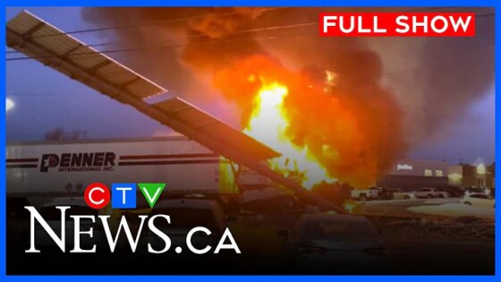 Fiery semi crash locks up Circle Drive CTV News Saskatoon at Six for Mar. 4