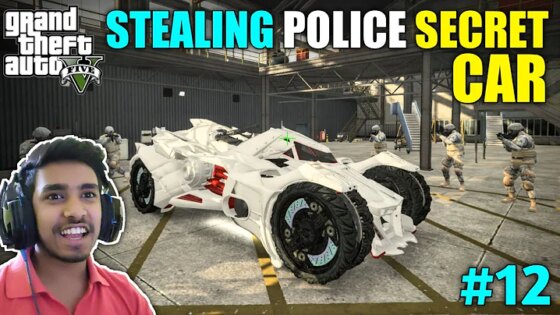 I STOLE POLICE TOP SECRET CAR GTA V GAMEPLAY #12