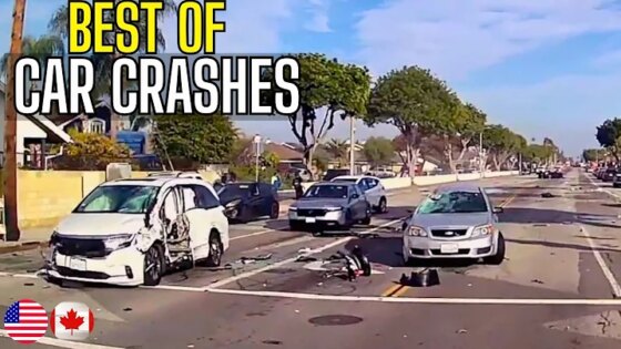 Best of Car Crashes Compilation USA & Canada - 48
